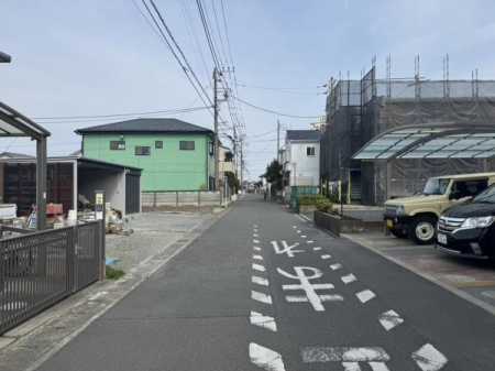 �_�ސ쌧���ˎs������3���ڂ̓y�n�̑O�ʓ��H�܂ތ��n�ʐ^